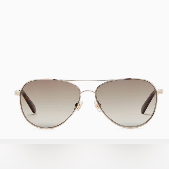 kate spade Accessories - KATE SPADE Emmaline Gold Aviator Sunglasses